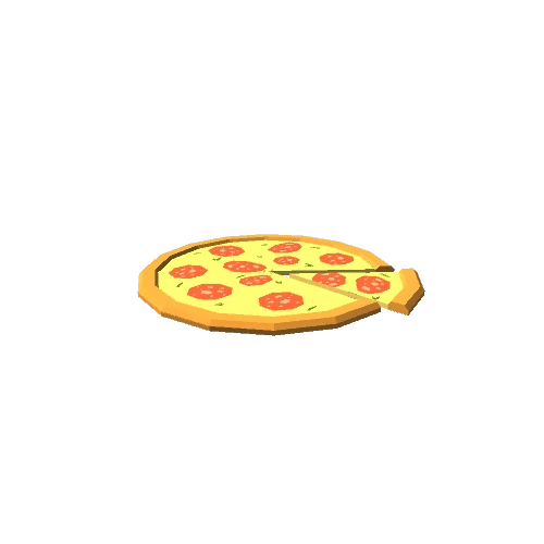 Pizza Pepperoni cut